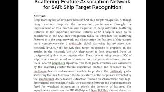 MGSFA Net Multiscale Global Scattering Feature Association Network for SAR Ship Target Recognition [upl. by Nilad]