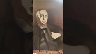 Master copy painting of John singer Sargents Henry James painting art [upl. by Airbas]