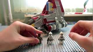 Lego Star Wars 8019 Republic Attack Shuttle Review [upl. by Otes]