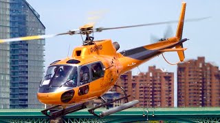 Airbus Helicopters H125 AS350 B2  Startup Takeoff and Landing at London Battersea Heliport [upl. by Iran]