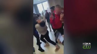 Fight Breaks Out In Hallway Of Highlands High School [upl. by Aurore]