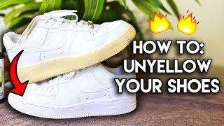 Most Frequently Asked Questions How to Unyellow amp Restore Yellowed Shoe Soles [upl. by Ayhdiv]