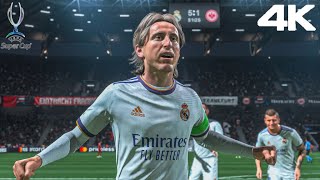 FIFA 22 PS5 Real Madrid vs Eintracht  UEFA Super Cup Final 4K60 [upl. by Sidran]