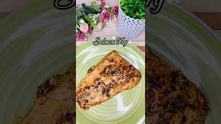 Salmon lovers like 🫶🏻😍salmonfishfry cookinghobby shorts viralrecipe trendingshorts [upl. by Arakihc851]