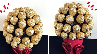 DIY VALENTINES DAY FERRERO ROCHER BOUQUET [upl. by Terrel]