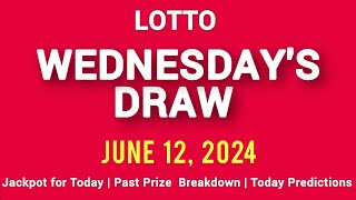 The National Lottery Lotto draw for wednesday 12 June 2024 [upl. by Carmina]