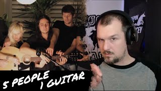 Saucey Reacts  5 People 1 Guitar  Walk Off The Earth  Okay But HOW [upl. by Manson]