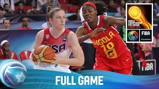 USA v Angola  Full Game  Group D  2014 FIBA World Championship for Women [upl. by Sulrac]