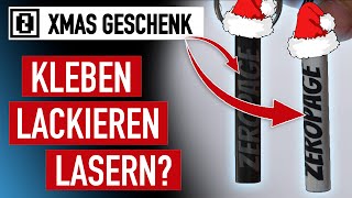 INDIVIDUELLES GESCHENK selber machen • aus Edelstahl Aluminium oder Holz • plotten lasern ätzen [upl. by Minor]