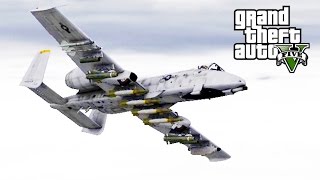 GTA 5 SP 18  A10A Thunderbolt II Mod [upl. by Robinet139]