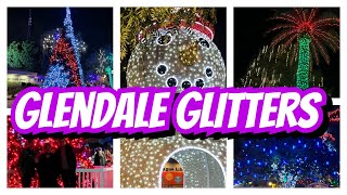 Glendale Glitters  4K  Holiday Lights  Historic District  Glendale Arizona  Phoenix Adjacent [upl. by Arbmat]