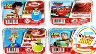 5 Kinder Surprise Joy Disney Pixar Cars Toy Story 3 WinniethePooh Tigger [upl. by Towny]