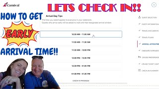 How To Get An Early Check In Time For Your Carnival Cruise [upl. by Rafiq]