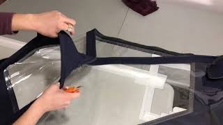 Replace DIY Boat vinyl window isinglass replacement [upl. by Ardella]