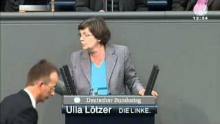 Ulla Lötzer DIE LINKE Für eine gesetzliche Frauenquote [upl. by Nerac]