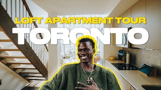 Best Loft Apartment Tour In Downtown Toronto Living Alone For The First Time [upl. by Eachelle]