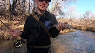 Black Friday at Verdigre Creek Andrews First Trout on a Fly [upl. by Eelarol485]