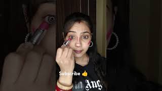 Only using lipstick full face makeup hack 🥰👍makeuphacks makeup ytshorts trendingshorts [upl. by Aihgn]