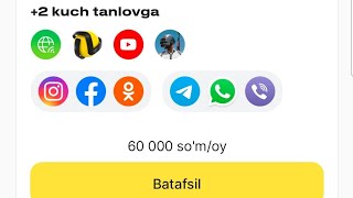 Beeline Uzbekistan ilovasi yangilandi Multi kuch tarifda Kuchni Yoqish VA 50 gb yutubga 100GB olish [upl. by Lawson]