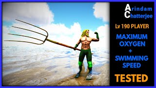 ARK Max Oxygen amp Swim Speed Lv190 Max Level Player becomes The Aquaman  S2E324 [upl. by Madaih]