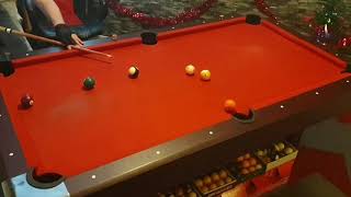 6ft pool table  9 ball break and run 156 [upl. by Lachance735]