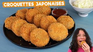 Croquettes Panées Japonaises par Mini Morgane  Recette facile avec pommes de terre et bœuf haché [upl. by Nwahsad159]