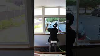 Office window tint for privacy and glare installation process tint office [upl. by Cazzie452]