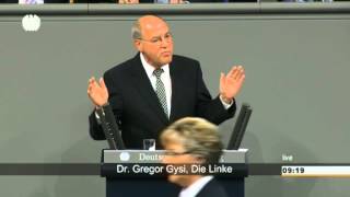 Gregor Gysi DIE LINKE Die Bundesregierung verweigert jeden Schritt hin zu mehr Steuergerechtigkeit [upl. by Ziza]