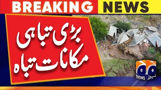 Muzaffarabad landsliding destruction houses destroyed [upl. by Llehcim]