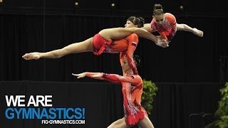 2012 Acrobatic Worlds  LAKE BUENA VISTA USA  Womens Group Final  We are Gymnastics [upl. by Lledner]