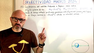 Física 123 Selectividad Madrid 2024 Ejercicio de gravitación con dato incorrecto Resolución [upl. by Meill]