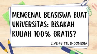 KULIAH GRATIS ITU NYATA Mengenal Sistem Biaya Kuliah dan Beasiswa di Kampus [upl. by Nisen781]