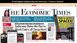 14 October 2024  The Economic Times Newspaper  Profitnama  Daily Finance amp Business News Analysis [upl. by Alexina]