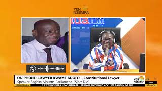 Lawyer Kwame Adofo speaks about speaker Bagbin adjourning parliament indefinitely again [upl. by Tandy]