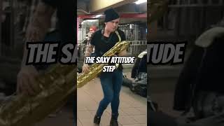 LEO P Signature Saxy Moves 9 Lucky Chops Throwback subway busking shorts saxophone LeoPSax [upl. by Amick]