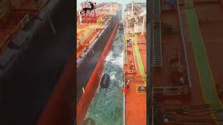 Two 300000 tons tankers are engaging in shiptoship operation [upl. by Gapin]