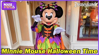 We Meet Minnie Mouse in NEW Costume For Disneyland Halloween Time 2024 [upl. by Palmer745]