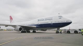 British Airways  Negus 747 Arrival [upl. by Nomead537]