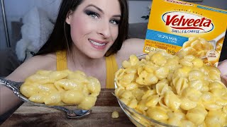 velveeta mac n cheese mukbang 💛eat withme [upl. by Solange]