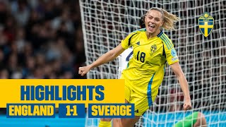 Rolfö poängräddare mot England  Highlights EnglandSverige 11 [upl. by Shaun]