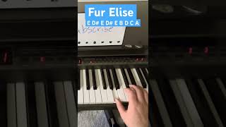 Learn this easy piano piece piano pianolessons [upl. by Kenlay730]