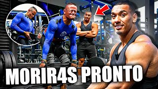 LARRY WHEELS SUFRE VIENDO AL CAMPEON “ENTRENAR” [upl. by Cyrilla]