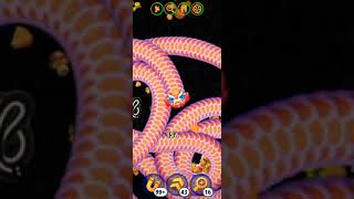 Giant Snake Eating Worm  WormZoneio  SlitherSnake wormszone trendingshorts slithersnake shorts [upl. by Murdoch938]