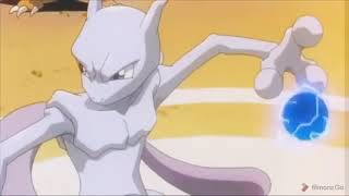 MEW VS MEWTWO ASH BECOMES A STONE [upl. by Dadelos]