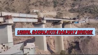 usbrl project latest Update Sawalkote Railway bridge Letest Update Sawalkote Railway Station Update [upl. by Anirehc847]