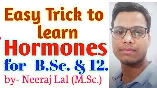 Trick to learn Peptide Steroid amp Amine hormones Biomolecules Chemistry [upl. by Akemak438]