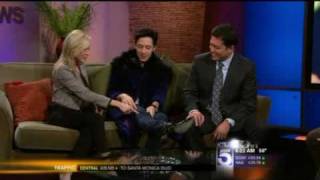 Olympian Johnny Weir Appears on The KTLA Morning News [upl. by Leirol]