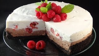 Raspberry Chocolate NoBake Cheesecake with yoyomax12 [upl. by Reeher734]