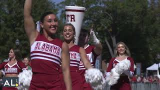 Alabama arrives to face Missouri Walk of Champions [upl. by Htaek]