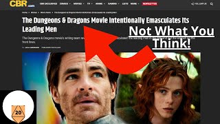 DampD Movie Emasculates Men But What Does The Article Actually Say [upl. by Adnerb]